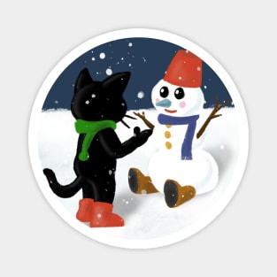 Talk to snowman Magnet